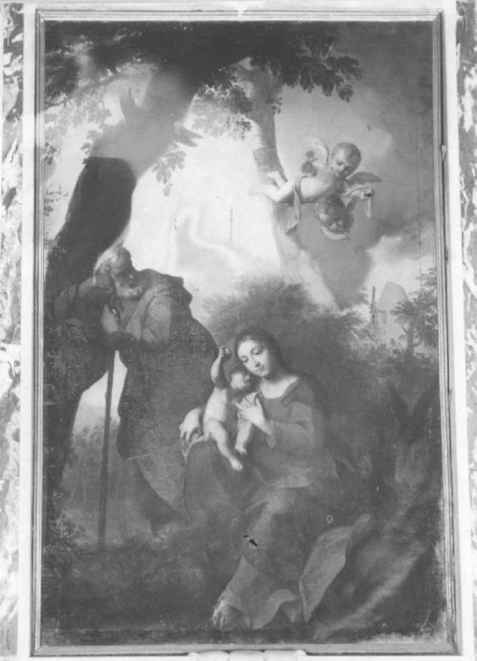 riposo nella fuga in Egitto (dipinto) di Pecchio Domenico (sec. XVIII)