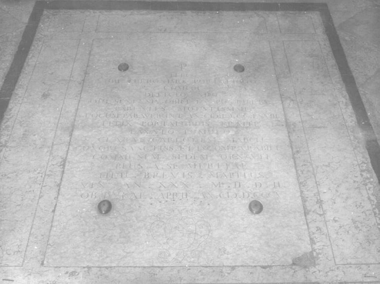 lastra tombale - ambito veronese (sec. XIX)