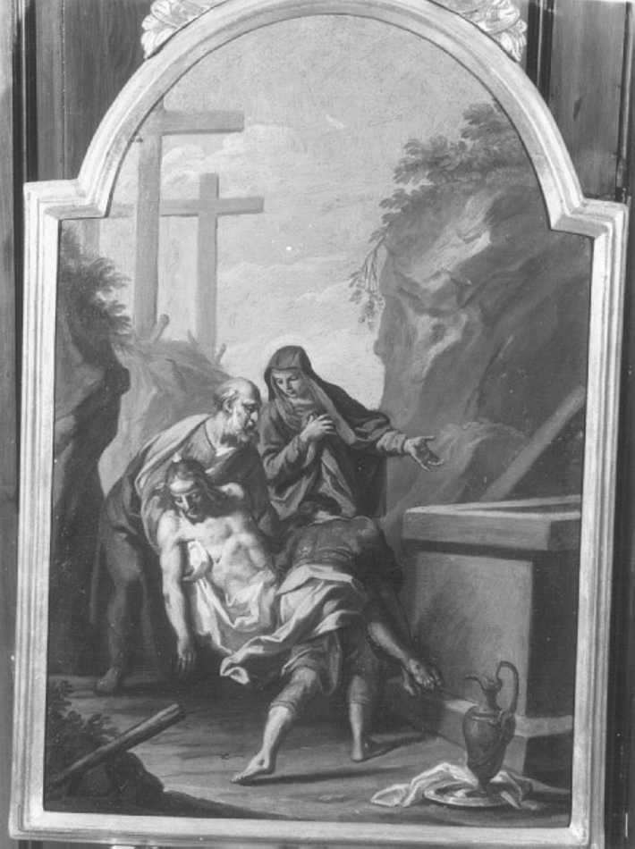 stazione XIV: Gesù deposto nel sepolcro (dipinto) - ambito veronese (ultimo quarto sec. XVIII)
