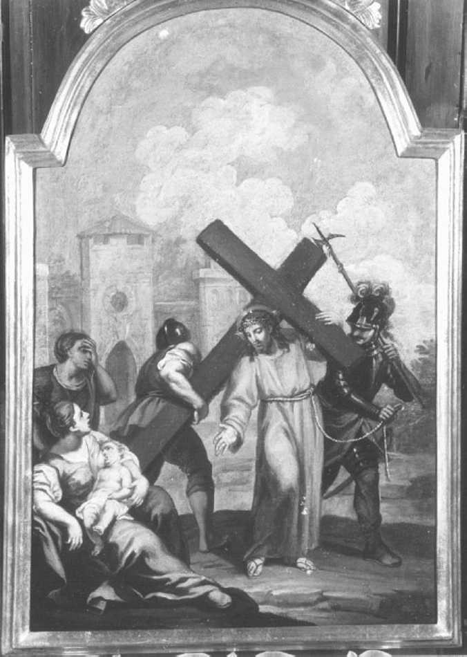stazione VIII: Gesù consola le donne di Gerusalemme (dipinto) - ambito veronese (ultimo quarto sec. XVIII)