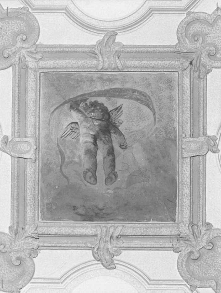 angelo con cartiglio (dipinto) - ambito veronese (sec. XVIII)