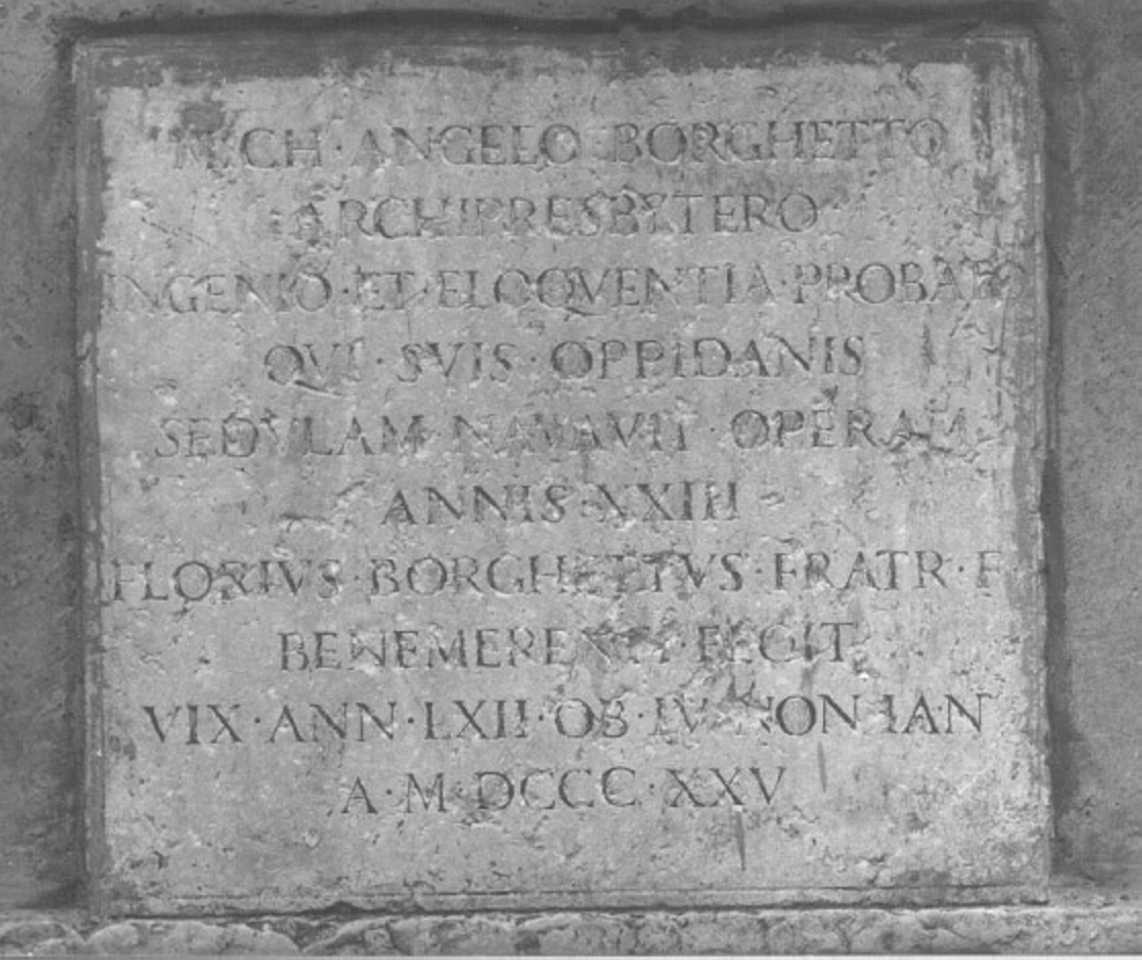 lastra tombale - ambito veronese (sec. XIX)