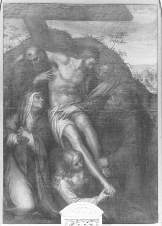 deposizione di Cristo dalla croce (dipinto) di Farinati Orazio (bottega) (inizio sec. XVII)