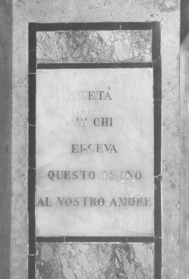 lapide - ambito veronese (sec. XIX)