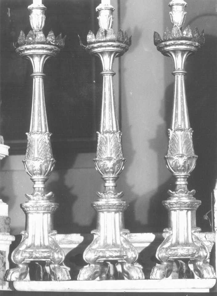 candeliere, serie - ambito veneto (prima metà sec. XIX)