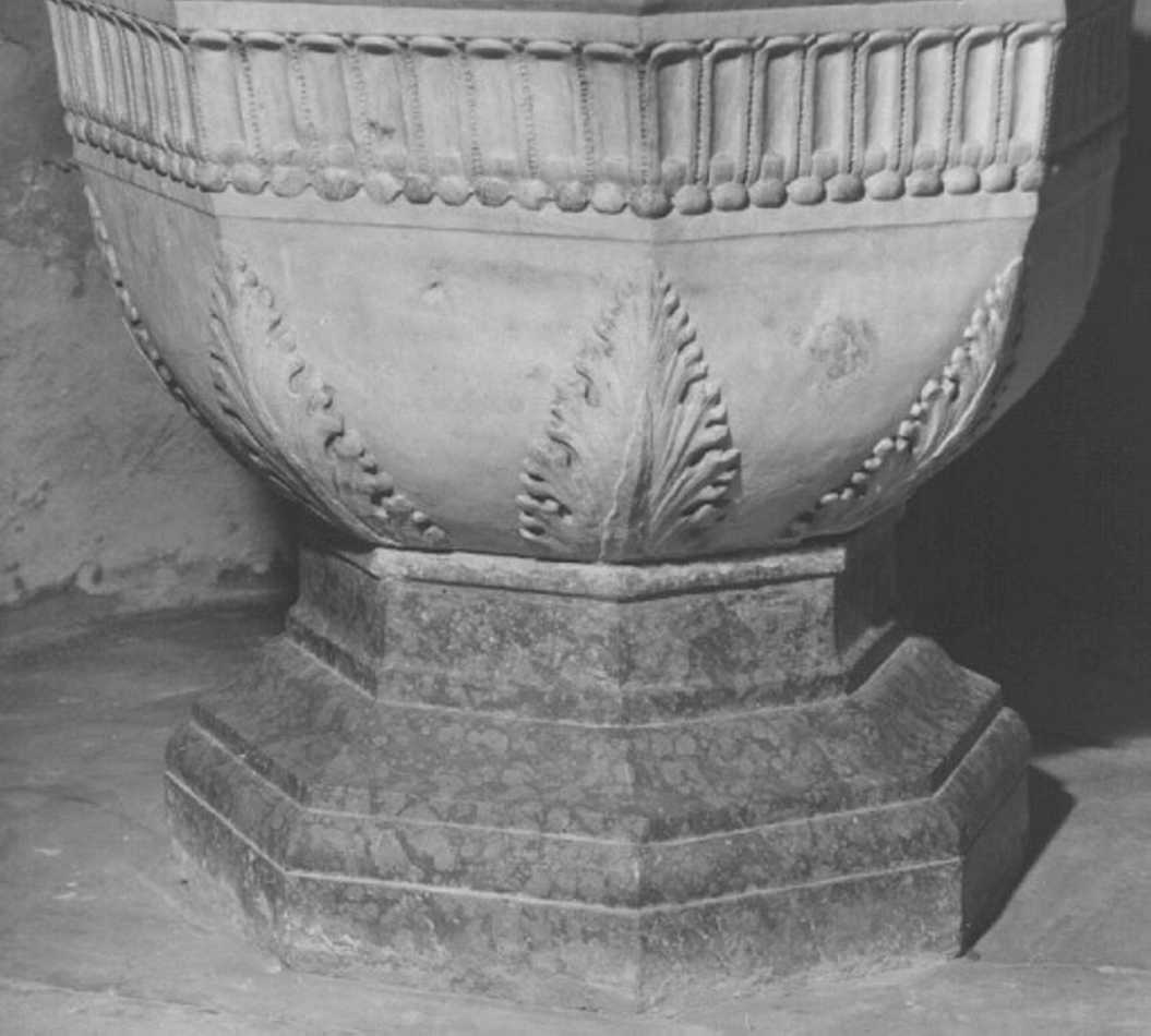 fonte battesimale - ambito veneto (sec. XVI)
