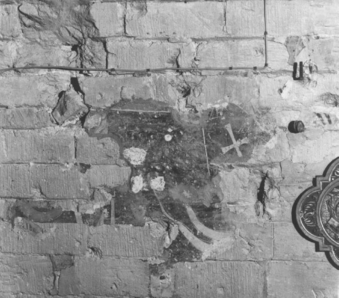 Santo (dipinto, frammento) - ambito veronese (sec. XIII)