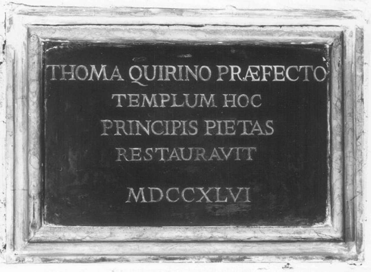 lapide - ambito veneto (sec. XVIII)