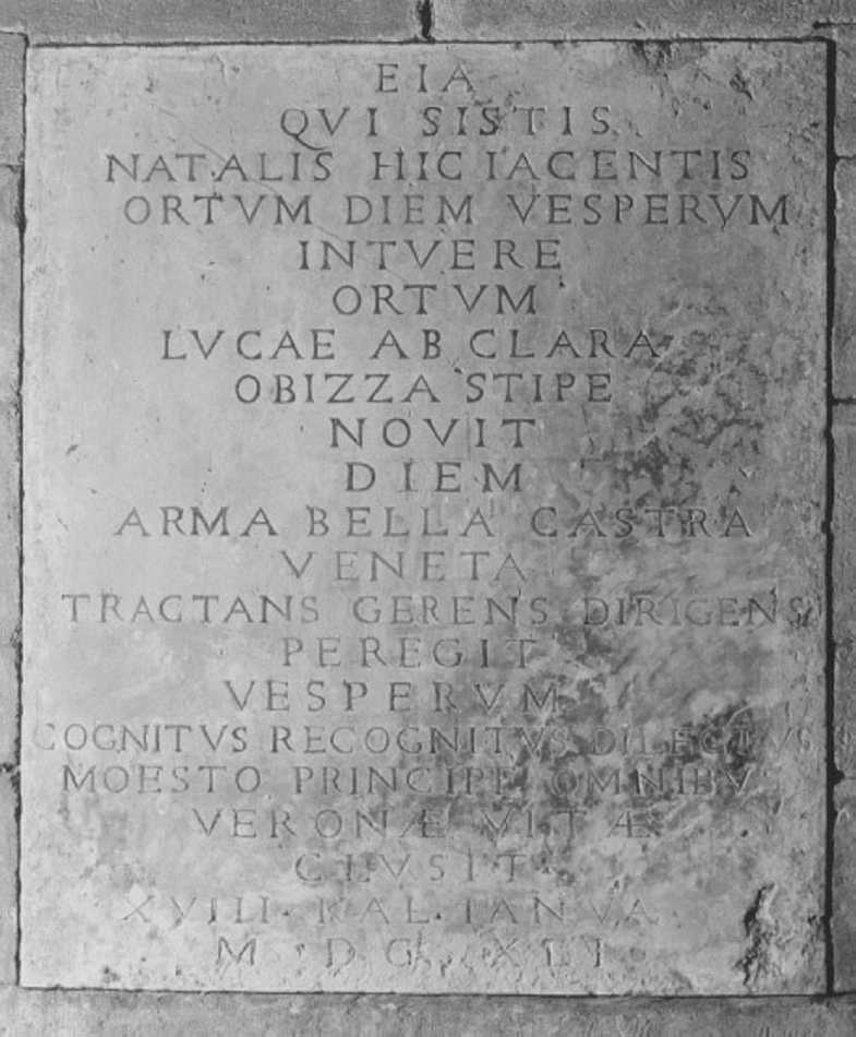 lapide - ambito veneto (sec. XVII)