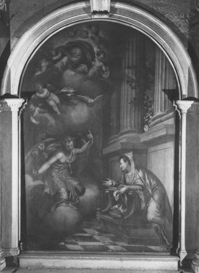 Annunciazione (dipinto) di Farinati Paolo (sec. XVI)
