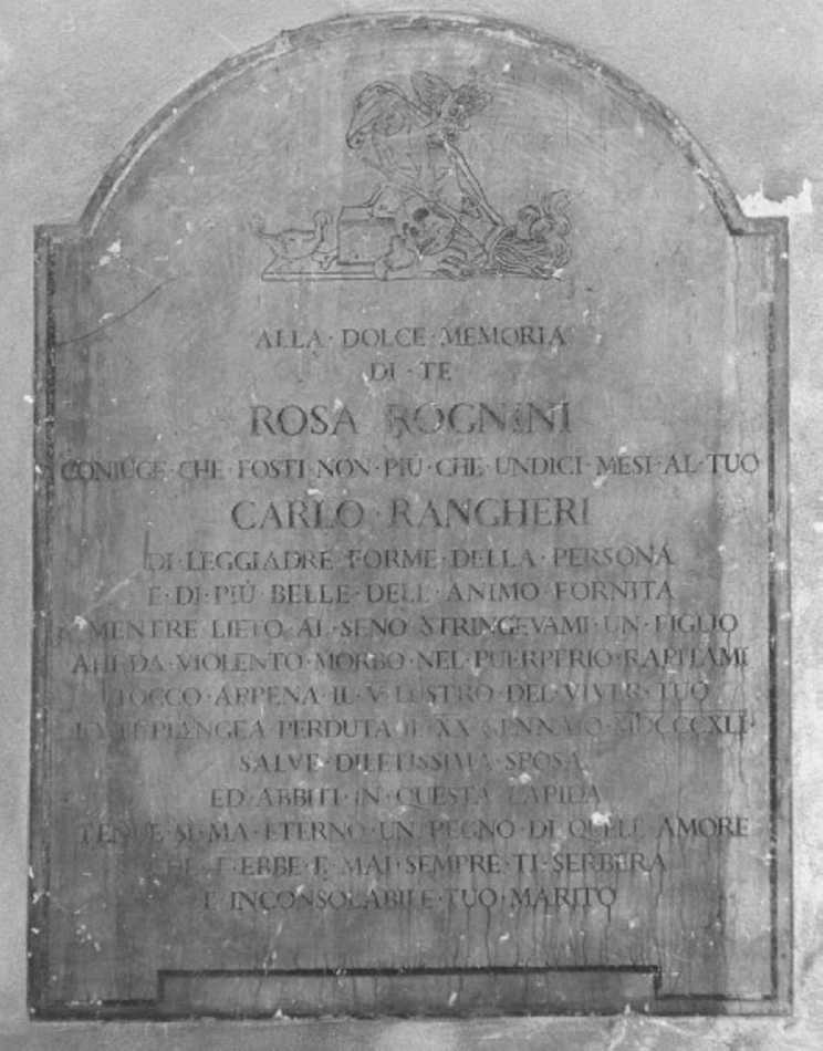 lapide - ambito veronese (sec. XIX)