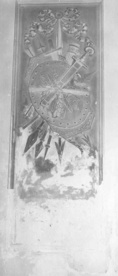 trofeo di armi (decorazione plastica) - ambito veneto (prima metà sec. XIX)