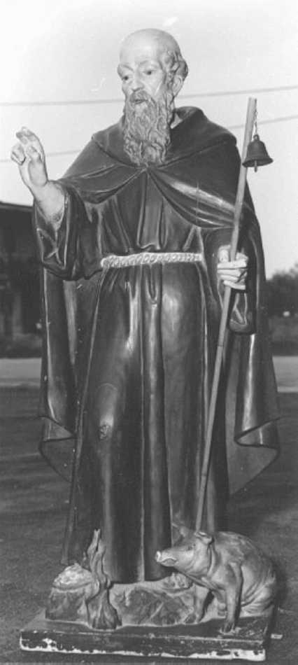 Sant'Antonio Abate (statua) - ambito veneto (sec. XIX)