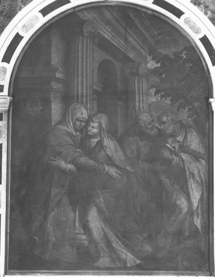 visitazione (dipinto) di Farinati Orazio (sec. XVII)