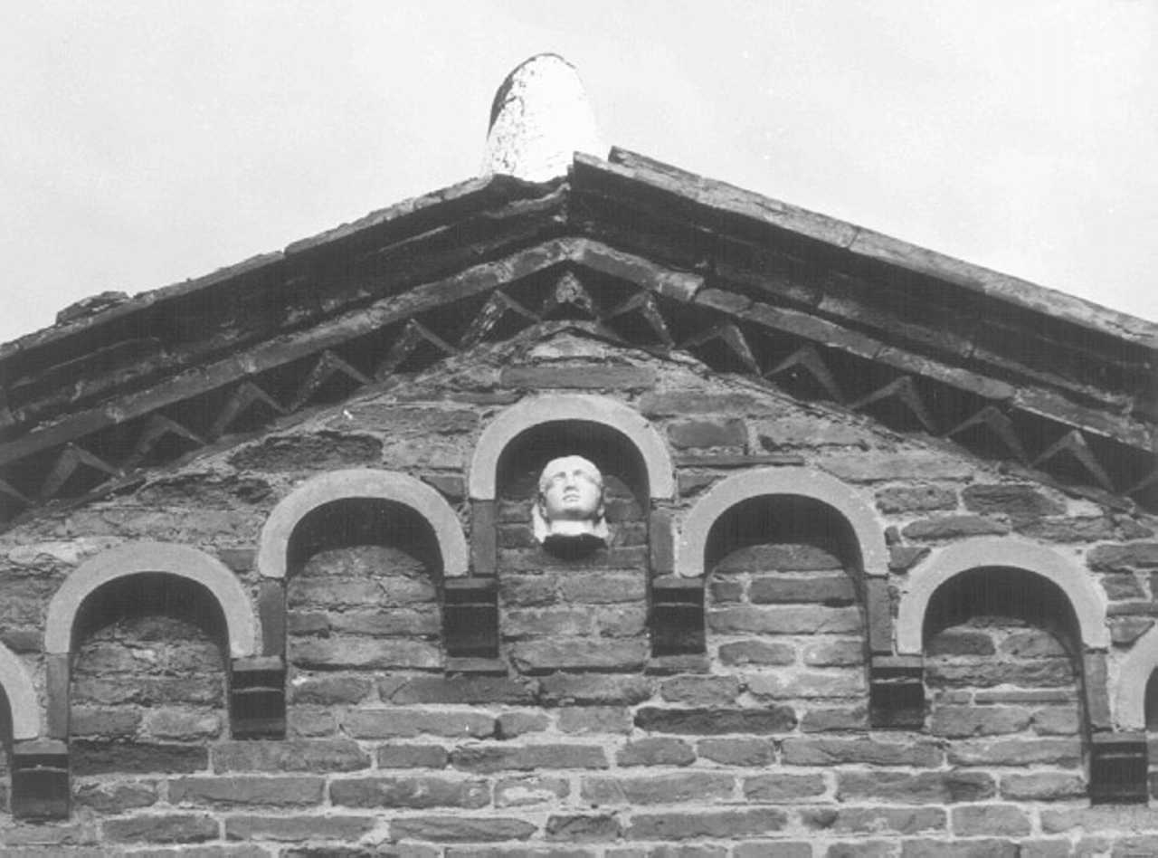 testa d'uomo (scultura, frammento) - ambito romano (secc. II/ III)