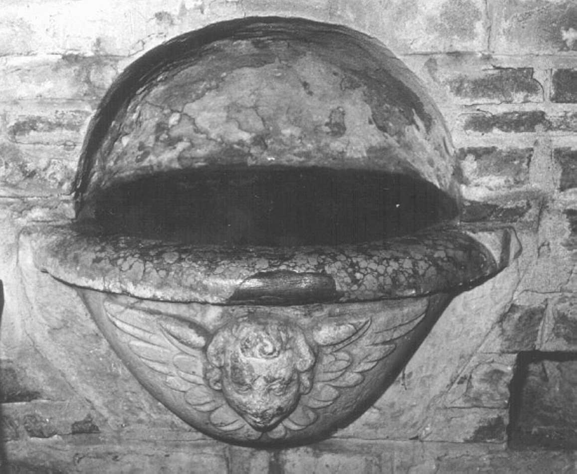 acquasantiera da parete - ambito veneto (secc. XVII/ XVIII)