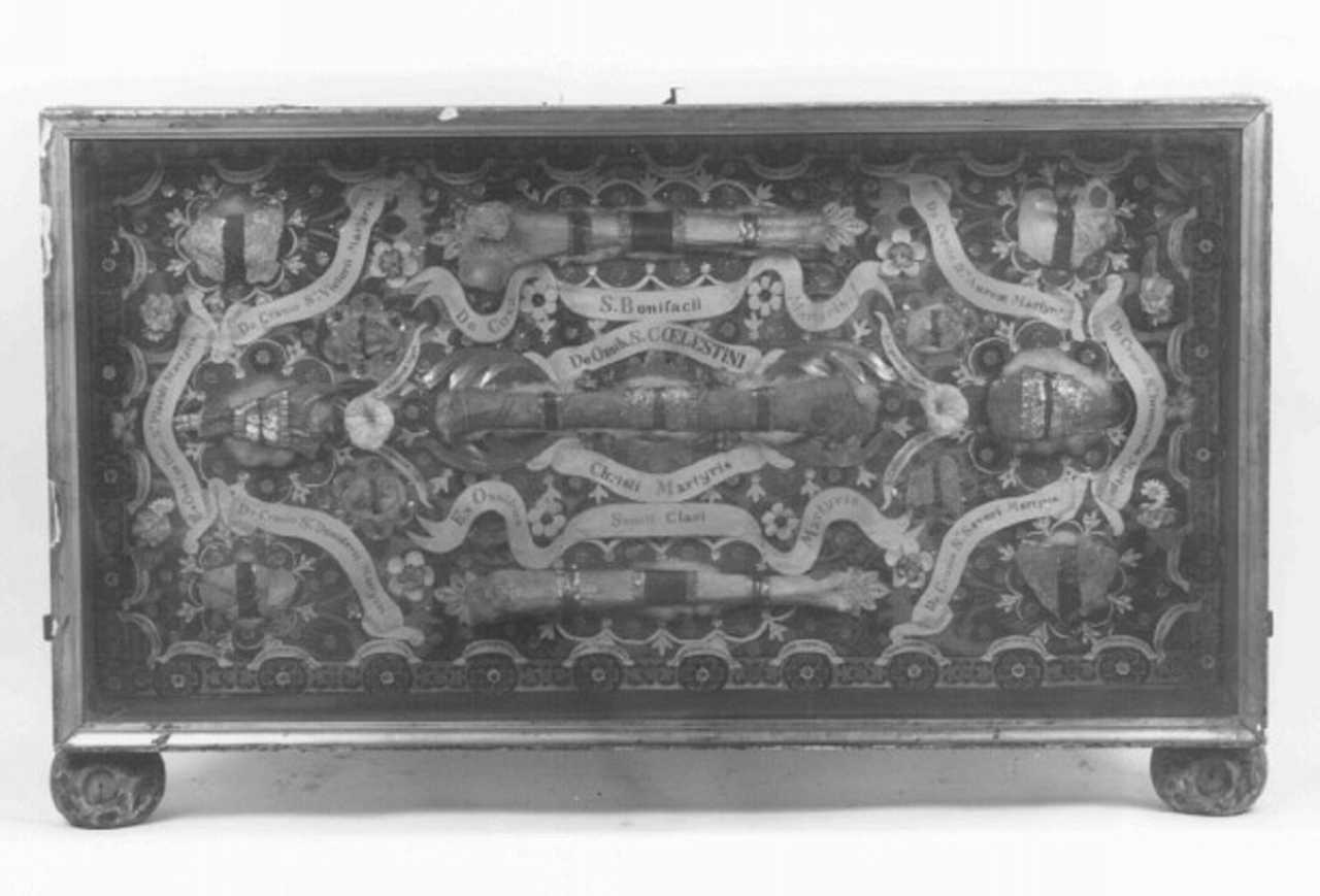 reliquiario a teca, serie - ambito veneto (sec. XX)