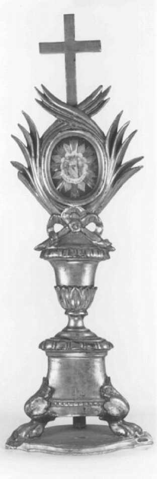 reliquiario - a ostensorio - ambito veneto (sec. XIX)