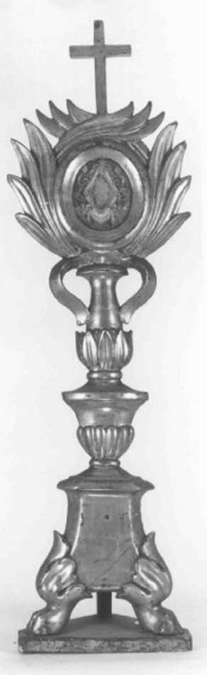 reliquiario - a ostensorio - ambito veneto (sec. XIX)