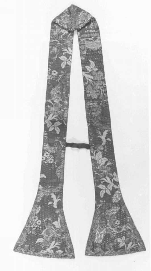 stola - manifattura italiana (terzo quarto sec. XVIII)