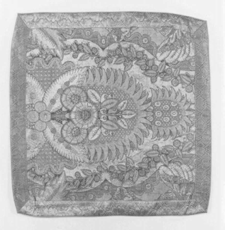 velo di calice, elemento d'insieme - manifattura francese, manifattura italiana (secc. XVII/ XVIII)