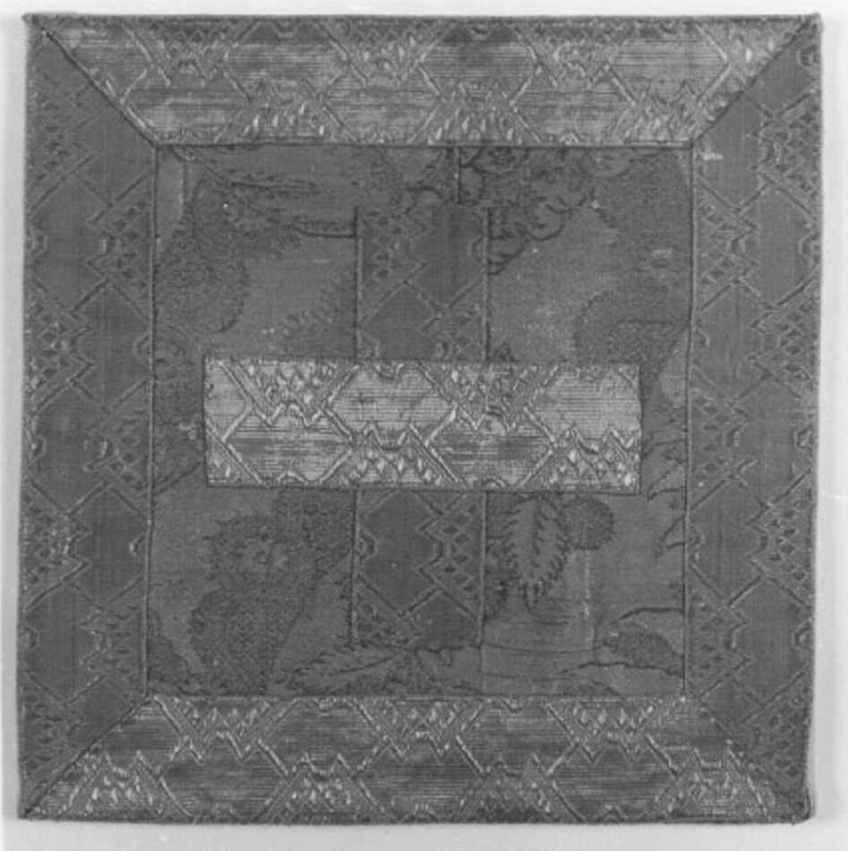 borsa, elemento d'insieme - manifattura francese, manifattura italiana (secc. XVII/ XVIII)