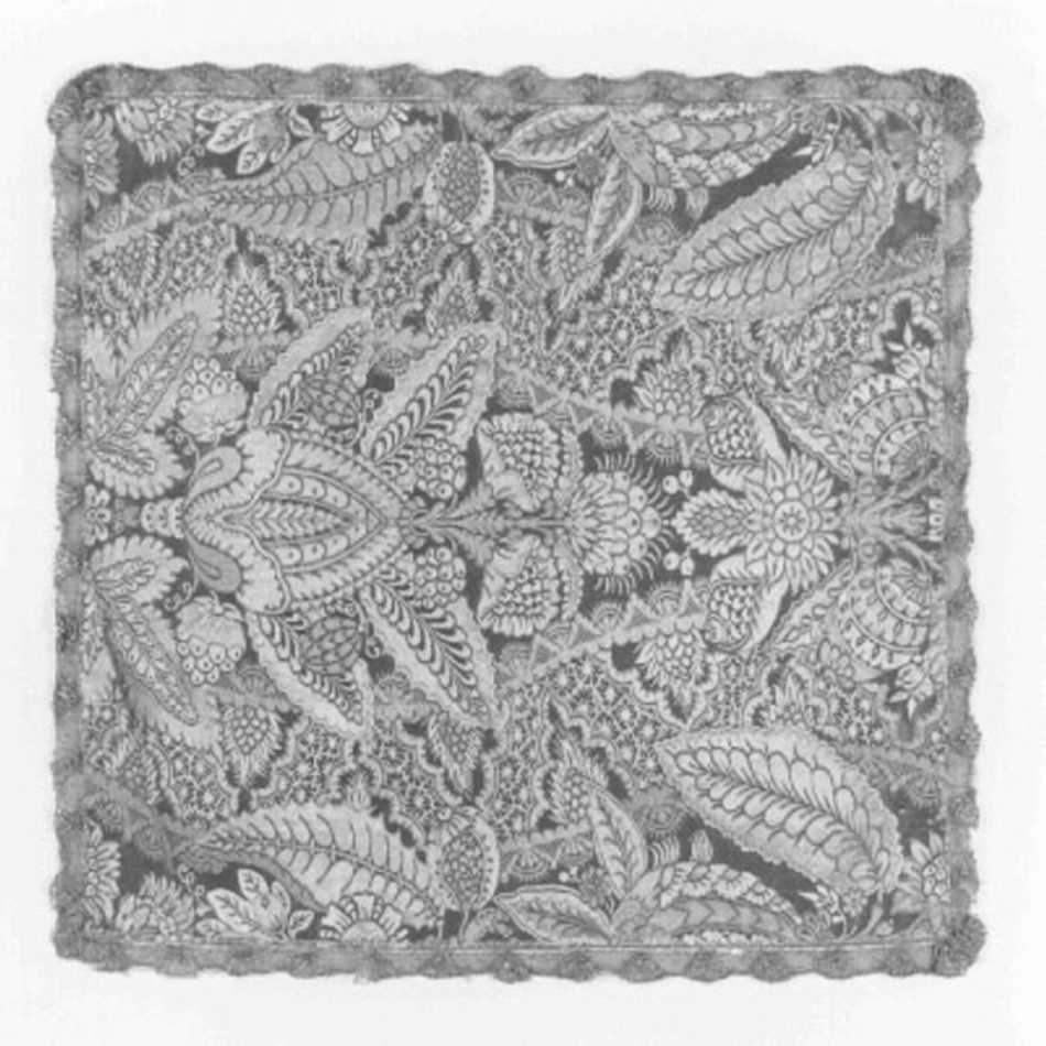 velo di calice, elemento d'insieme - manifattura francese, manifattura italiana (secc. XVII/ XVIII)