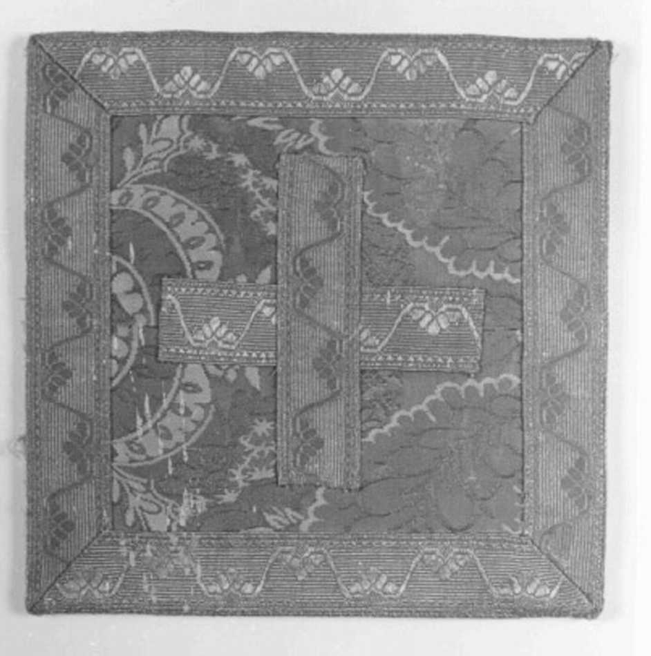 borsa, elemento d'insieme - manifattura francese, manifattura italiana (secc. XVII/ XVIII)