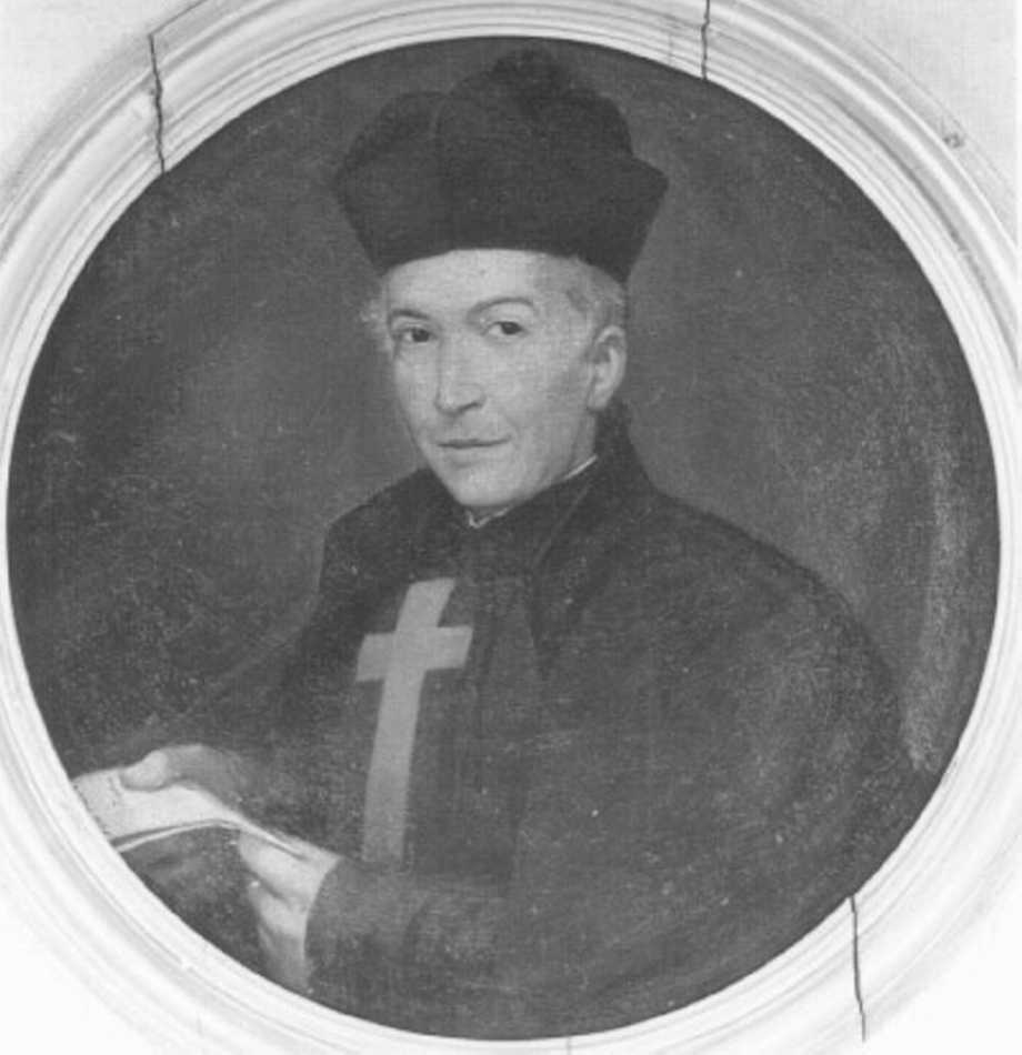 ritratto di ecclesiastico (dipinto, elemento d'insieme) - ambito veneto (sec. XIX)