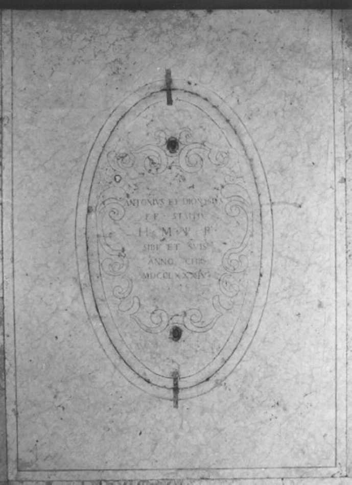 lastra tombale - ambito veneto (sec. XVIII)