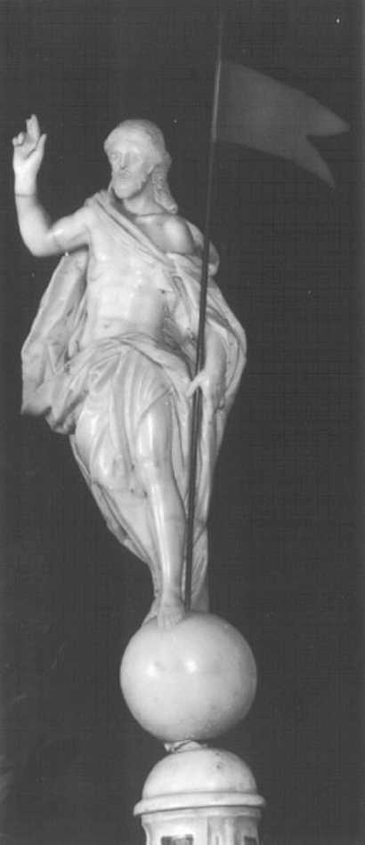 Cristo risorto (statuetta, elemento d'insieme) di Cignaroli Diomiro, Castellazzo Antonio (sec. XVIII)
