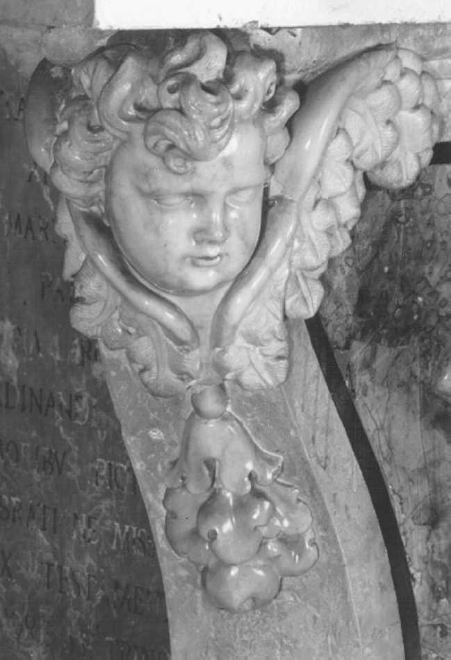 cherubino (rilievo, elemento d'insieme) - ambito veneto (inizio sec. XVIII)