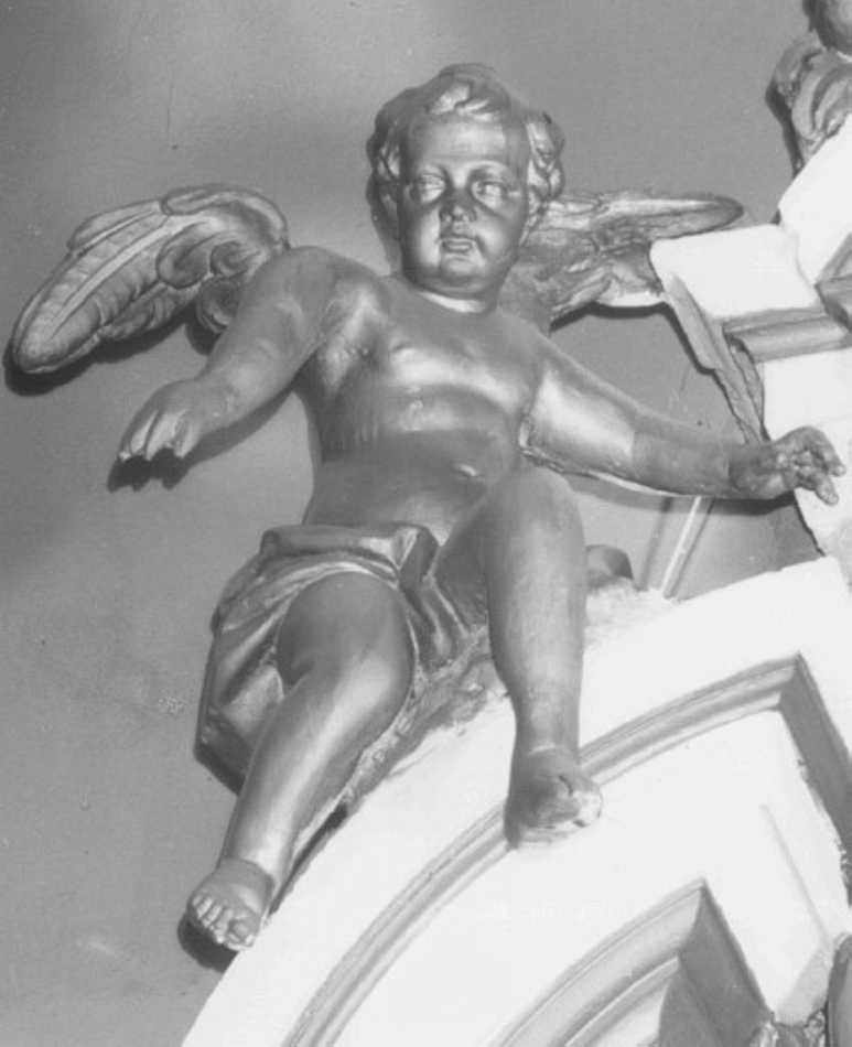 angioletto (scultura, elemento d'insieme) - ambito veneto (inizio sec. XVIII)