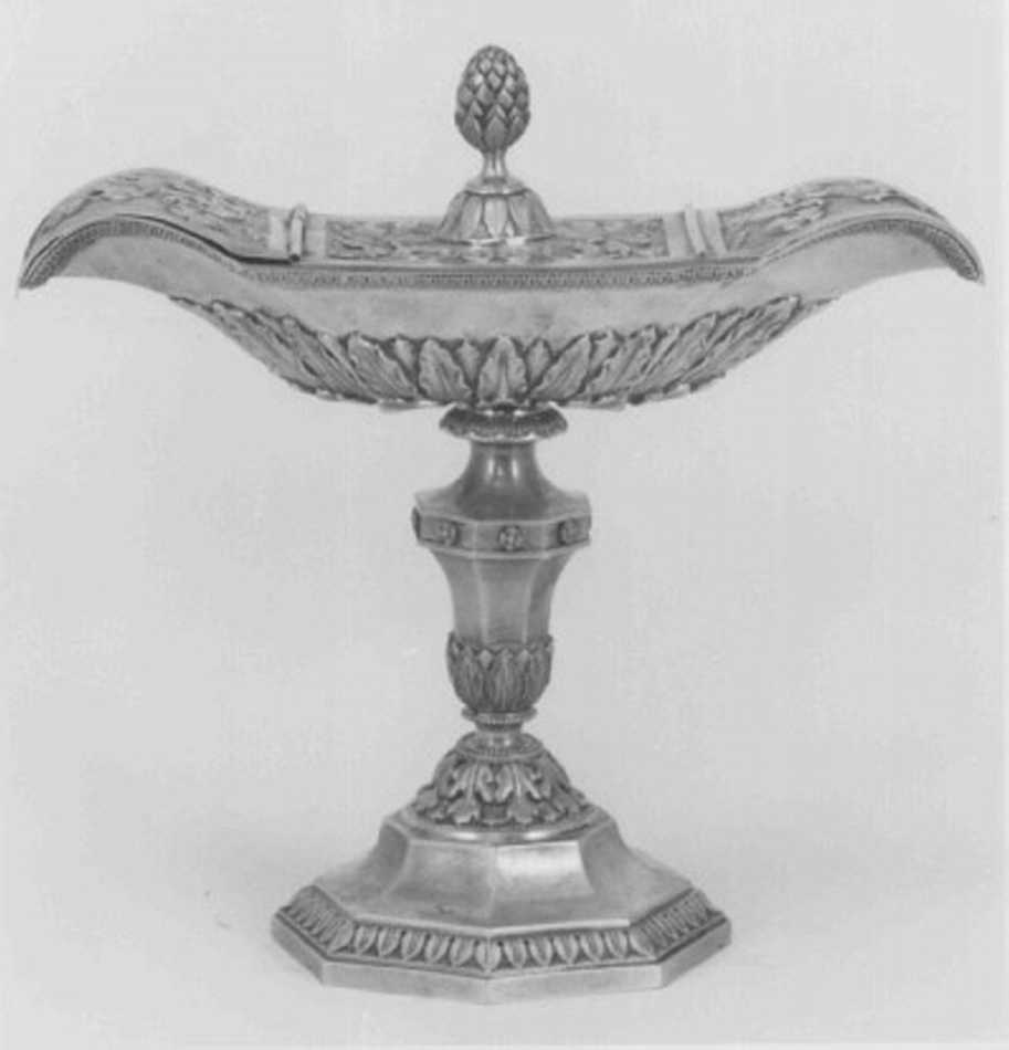 navicella portaincenso - ambito veneto (seconda metà sec. XIX)