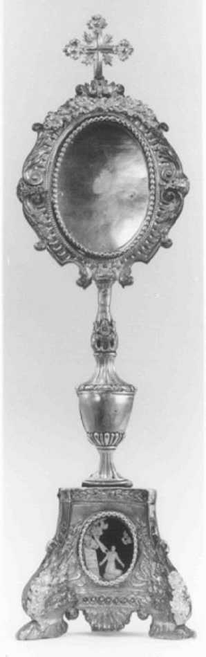 reliquiario - a ostensorio - ambito veneto (seconda metà sec. XIX)