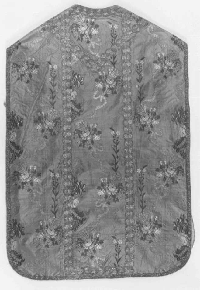 paramento liturgico, insieme - manifattura italiana, manifattura francese (seconda metà sec. XVIII)