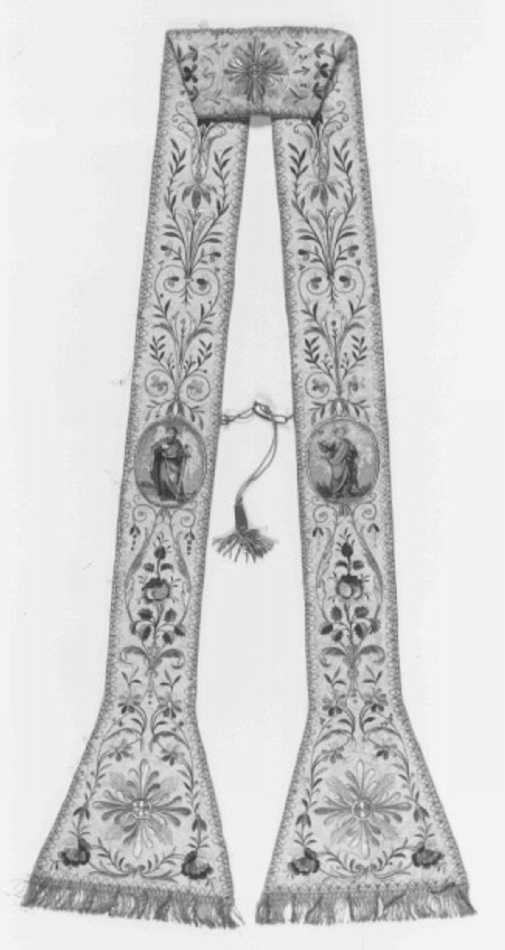 stola, insieme - manifattura italiana (sec. XIX)