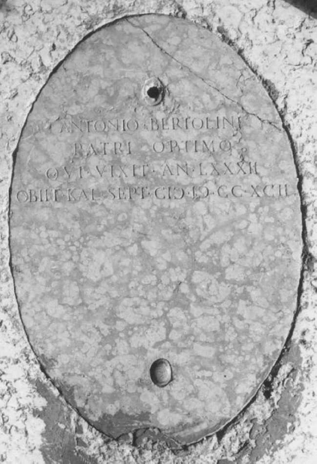 lastra tombale - ambito veneto (sec. XVIII)