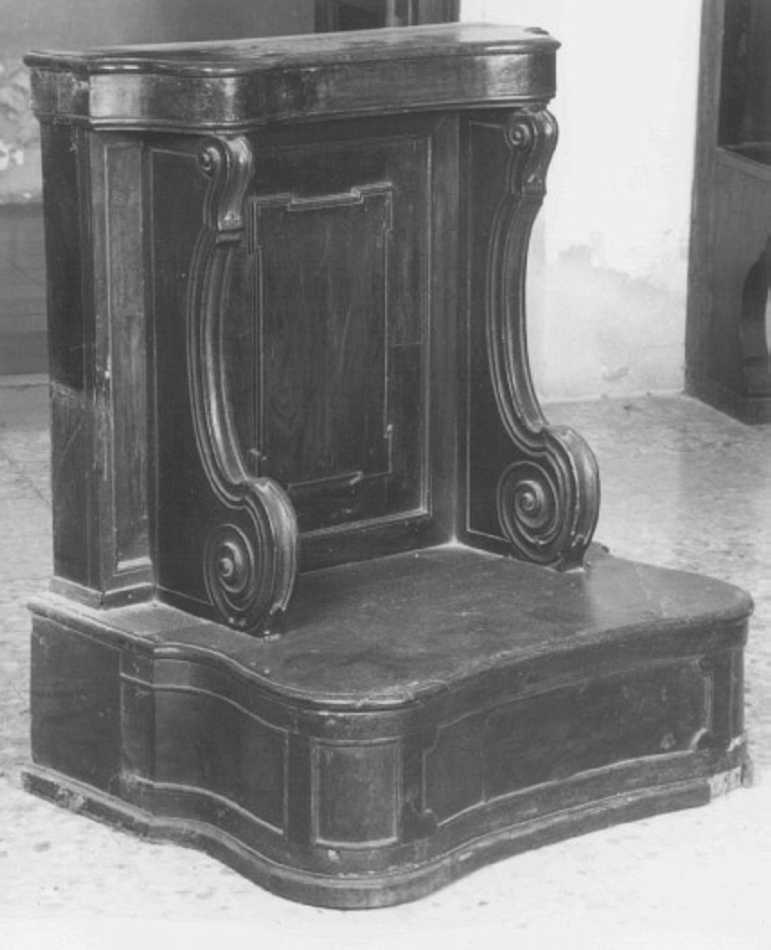 banco da chiesa - ambito veneto (seconda metà sec. XVIII)