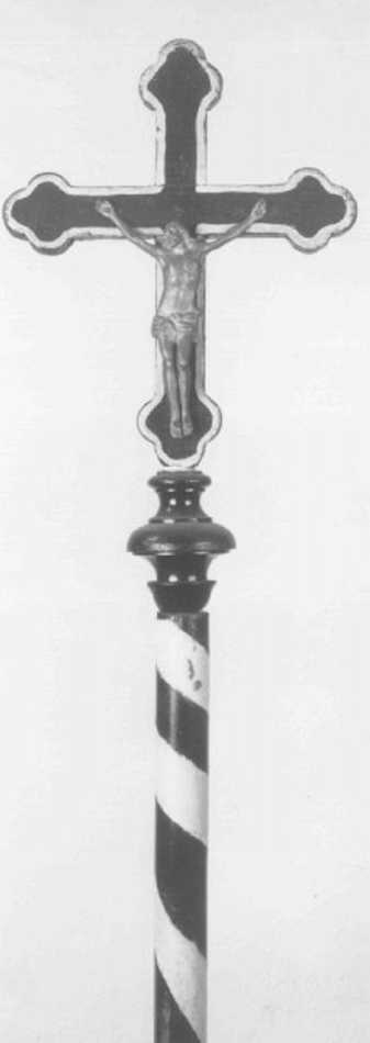 croce processionale - ambito veneto (seconda metà sec. XIX)