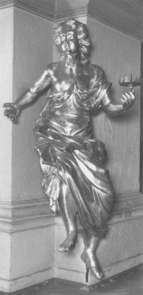 angelo reggicandelabro (statua) - ambito veneto (sec. XVIII)