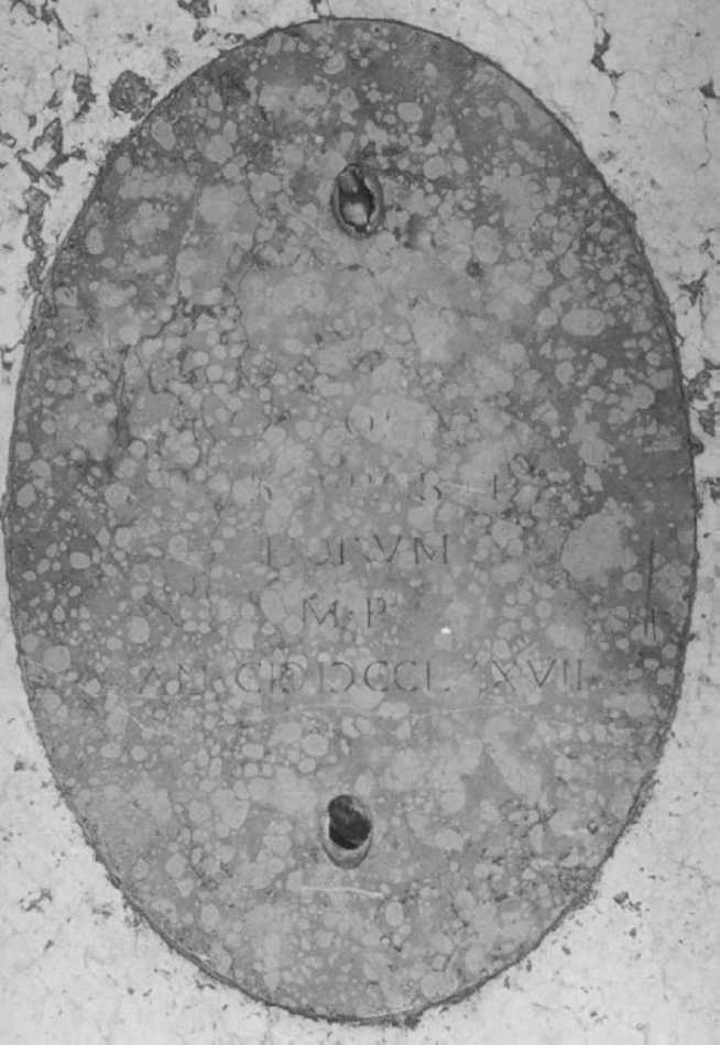 lastra tombale - ambito veneto (sec. XVIII)