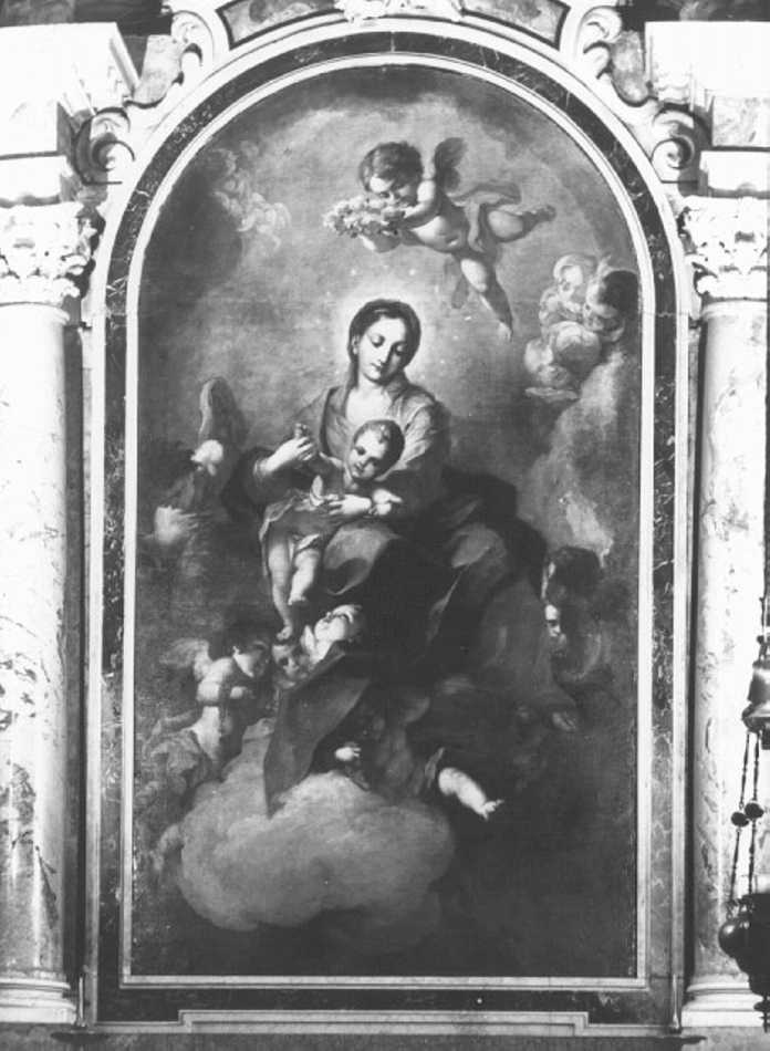 Madonna del Rosario (dipinto) di Balestra Antonio (sec. XVIII)
