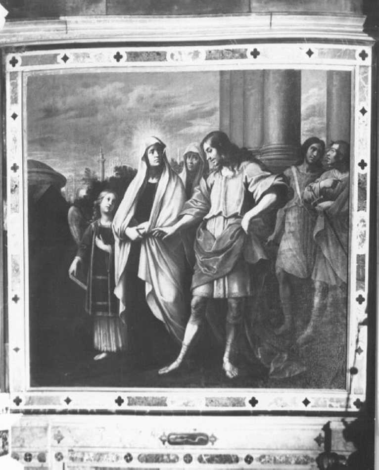 miracolo di Santa Francesca Romana (dipinto) di Locatelli Giacomo (attribuito) (sec. XVIII)