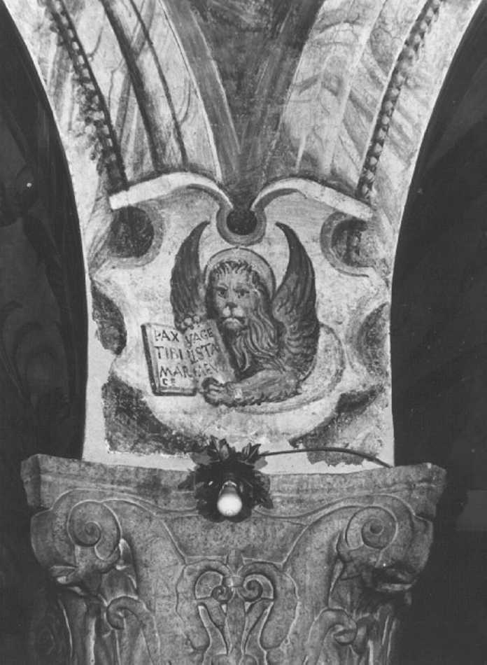 cartiglio con iscrizione (dipinto) di Giolfino Nicola (cerchia) (sec. XVI)