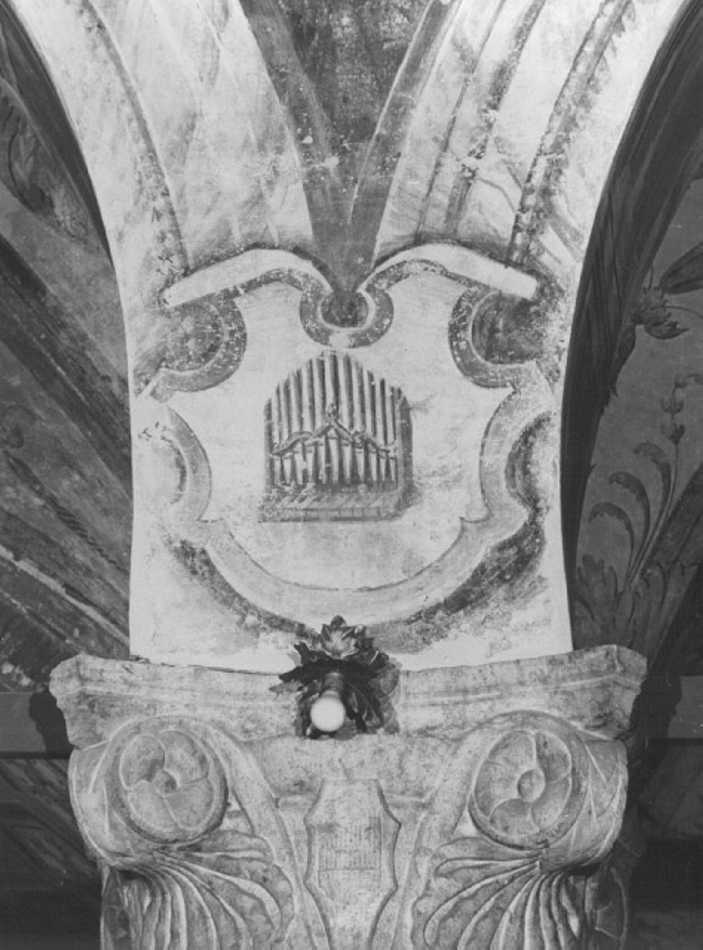 stemma dell'Ordine degli Olivetani di S. Maria in organo (dipinto) di Giolfino Nicola (cerchia) (sec. XVI)