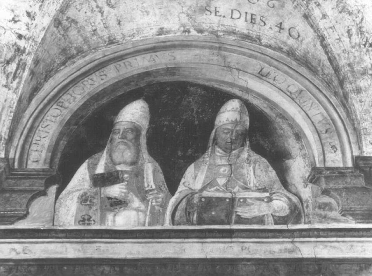 ritratti di papi (dipinto) di Morone Francesco (e aiuti) (inizio sec. XVI)