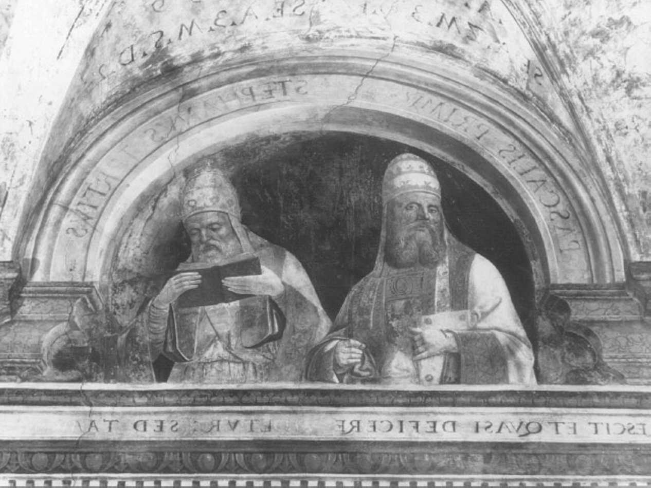ritratti di papi (dipinto) di Morone Francesco (e aiuti) (inizio sec. XVI)