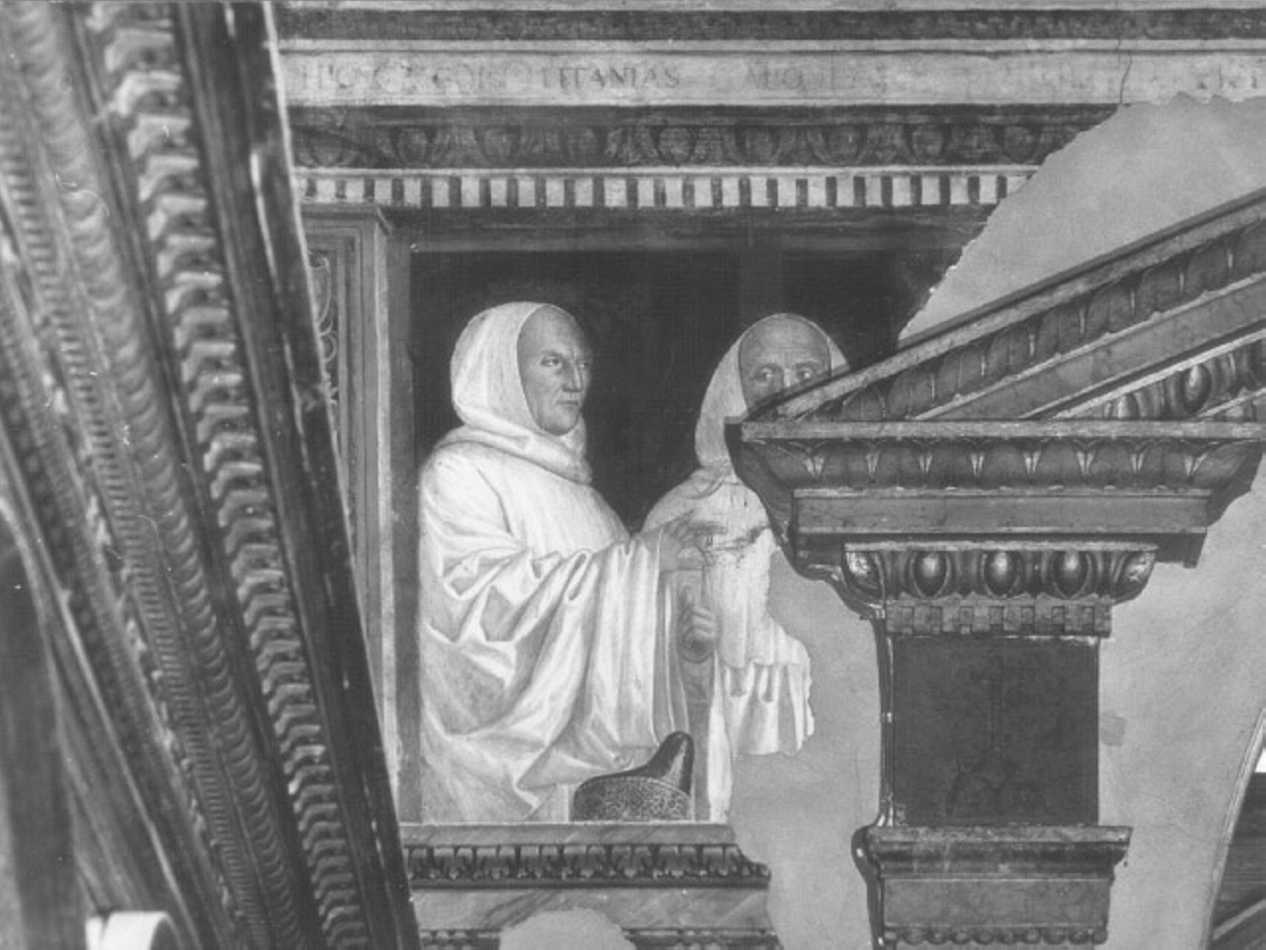 Monaci benedettini (dipinto) di Morone Francesco (e aiuti) (sec. XVI)