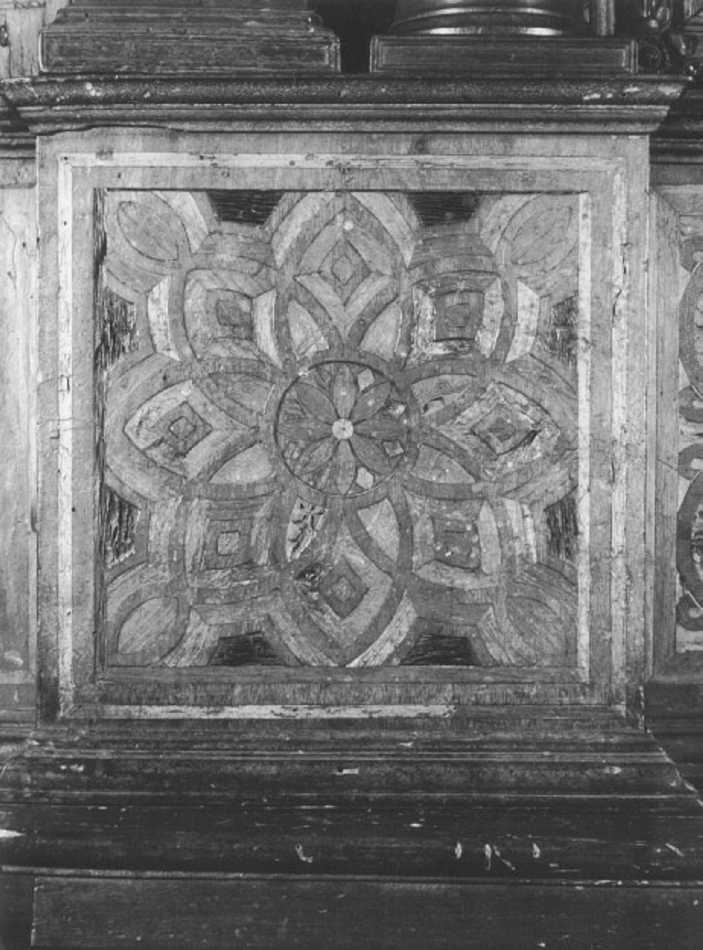 motivi decorativi vegetali stilizzati (decorazione a intarsio) di Giovanni da Verona (e aiuti) (sec. XVI)